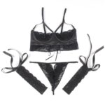Confession Lace and Faux Leather Bra Set with Garters and Ties by My Secret Drawer® mysecretdrawer.com 38