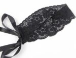 Confession Lace and Faux Leather Bra Set with Garters and Ties by My Secret Drawer® mysecretdrawer.com 42