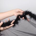 Hollywood Sheer Robe with Marabou Fur Trim by My Secret Drawer® mysecretdrawer.com 69